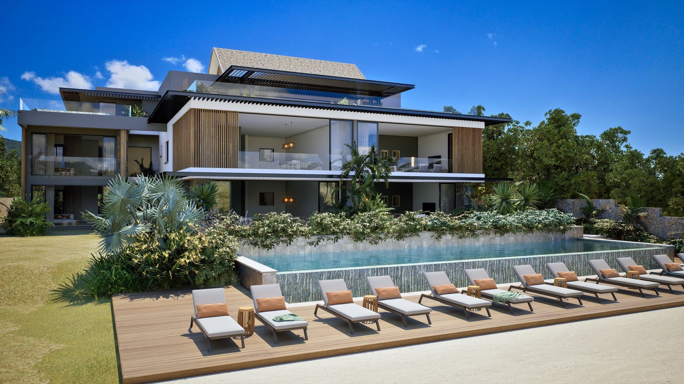 Waterfront 3-Bedroom Apartment in an Exclusive Island Setting